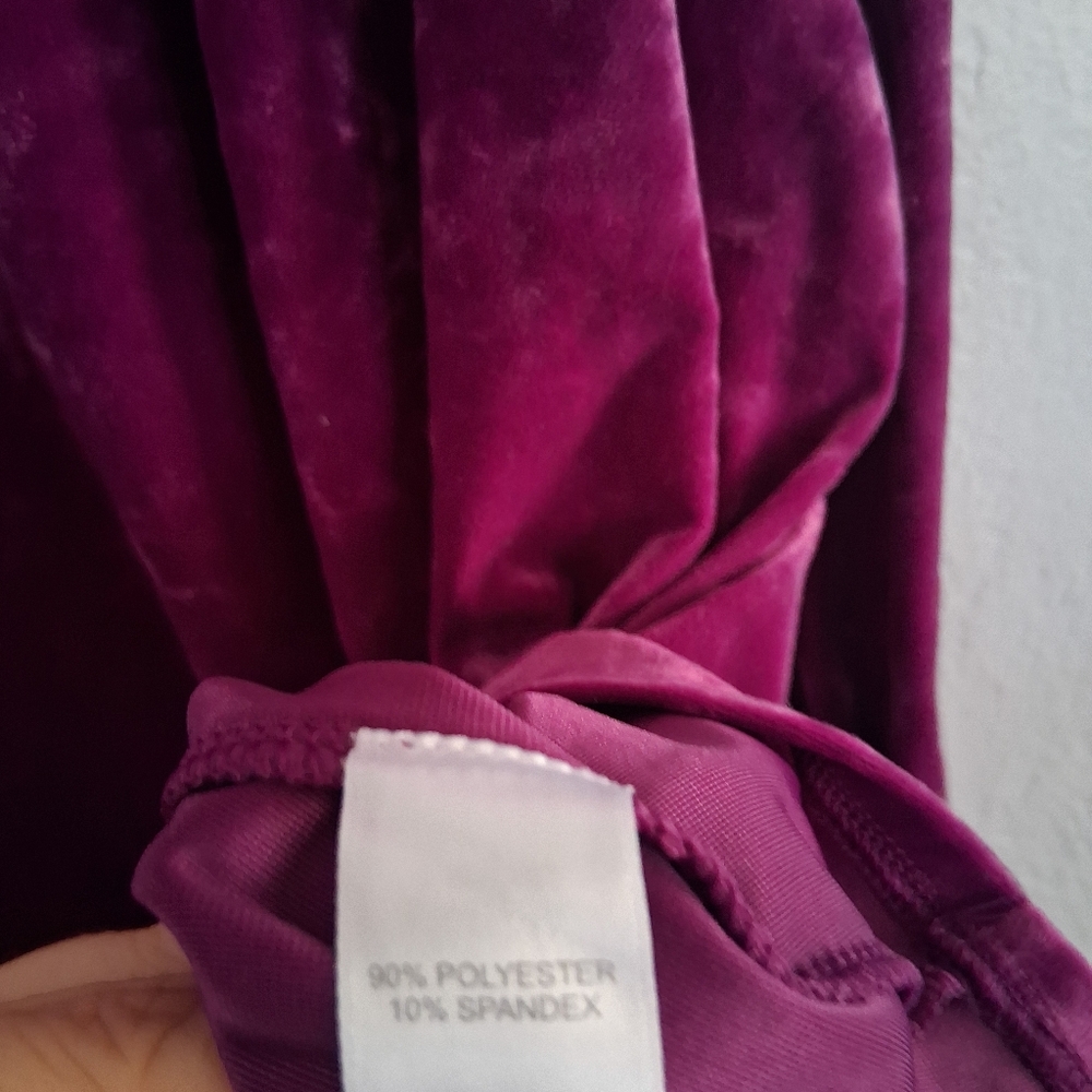 J Jill NWT Velvet 3/4 Sleeve Popover Top Sugarbeet 2X - Picture 6 of 7